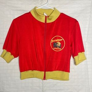 Vintage Baywatch Zip-up Crop Top